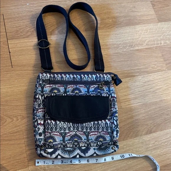 EUC Sakroots Eco Twill Multicolor Patterned crossbody Bag - Picture 3 of 14